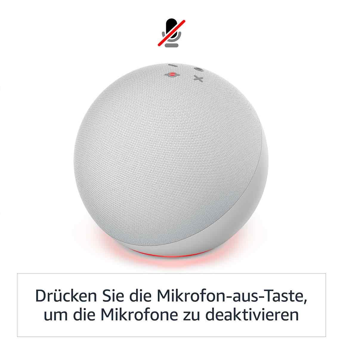 Amazon Echo | (4th Gen) Smart Lautsprecher mit Alexa - Charcoal_mute