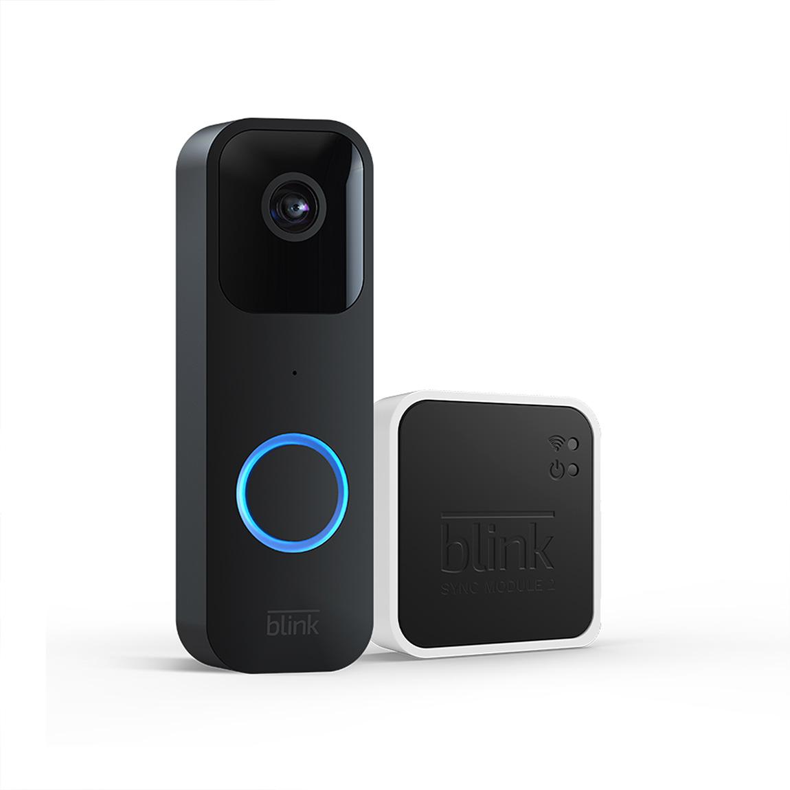 Blink Video Doorbell mit Sync-Modul 2 - Schwarz