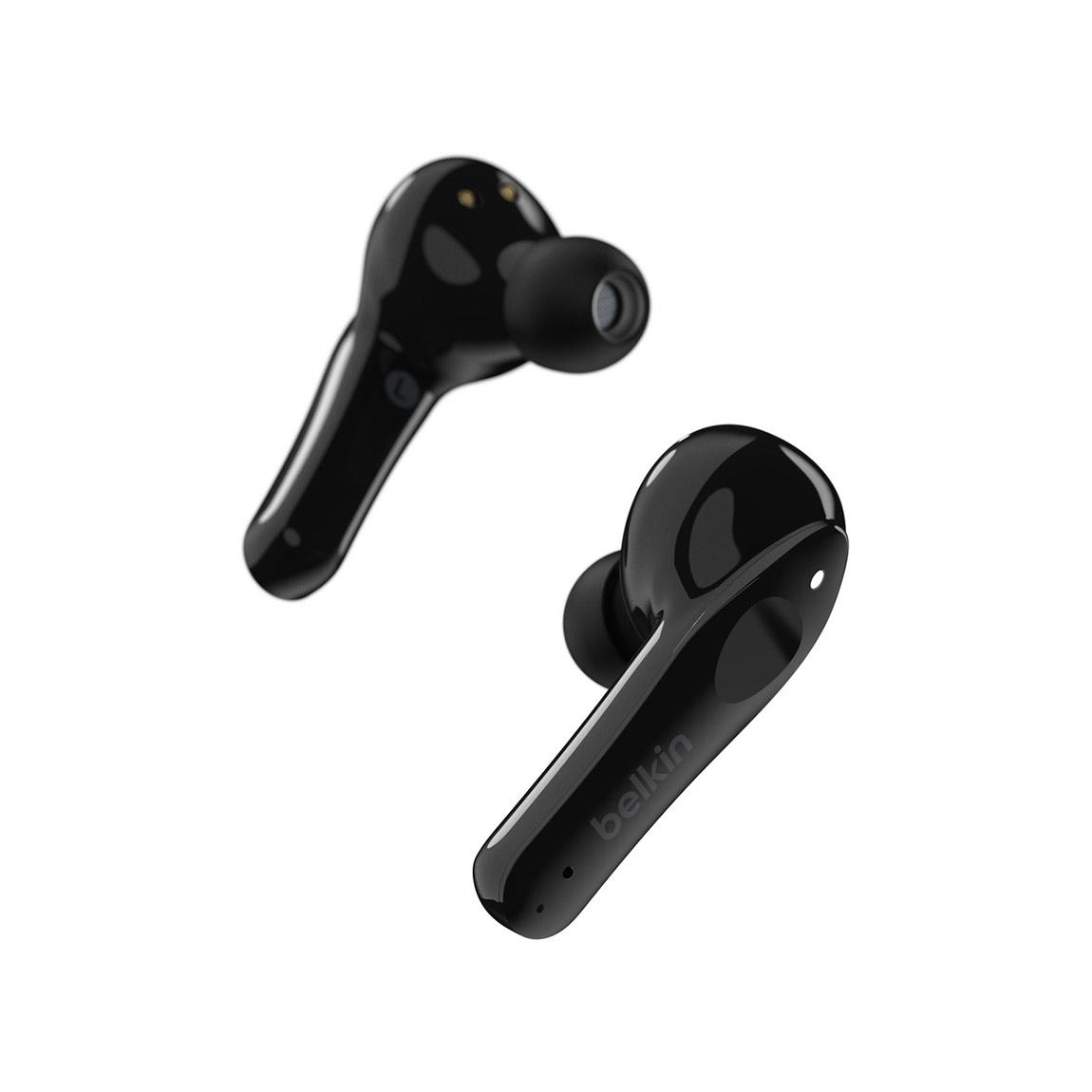 Belkin SOUNDFORM Move Plus - True Wireless Earbuds + kabelloses Ladecase + BoostCharge Drahtloses Ladegerät (10 W) - earbuds