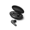 Belkin SOUNDFORM Move Plus - True Wireless Earbuds + kabelloses Ladecase + BoostCharge Drahtloses Ladegerät (10 W) - Ladecase schraeg