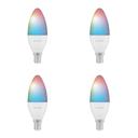 Hombli Smart Bulb E14 Color-Lampe 4er-Set