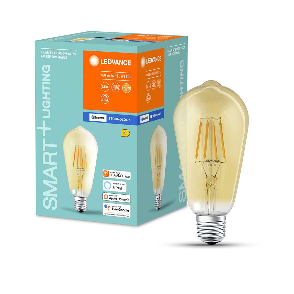 Ledvance SMART+ Bluetooth Filament Edison E27 DIM Amber-Gold Coating_packaging