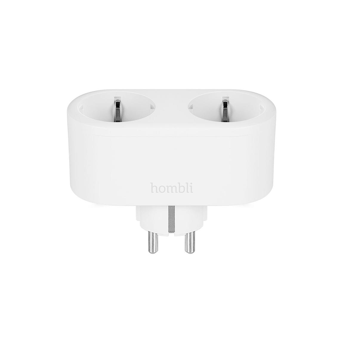 Hombli Smart Socket Duo - Smarte Steckdose - Weiß Frontal