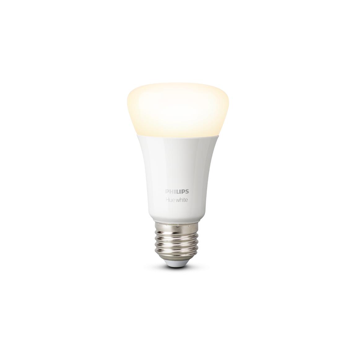 Philips Hue White E27 Bluetooth LED-Lampe 6er-Set - einzeln an