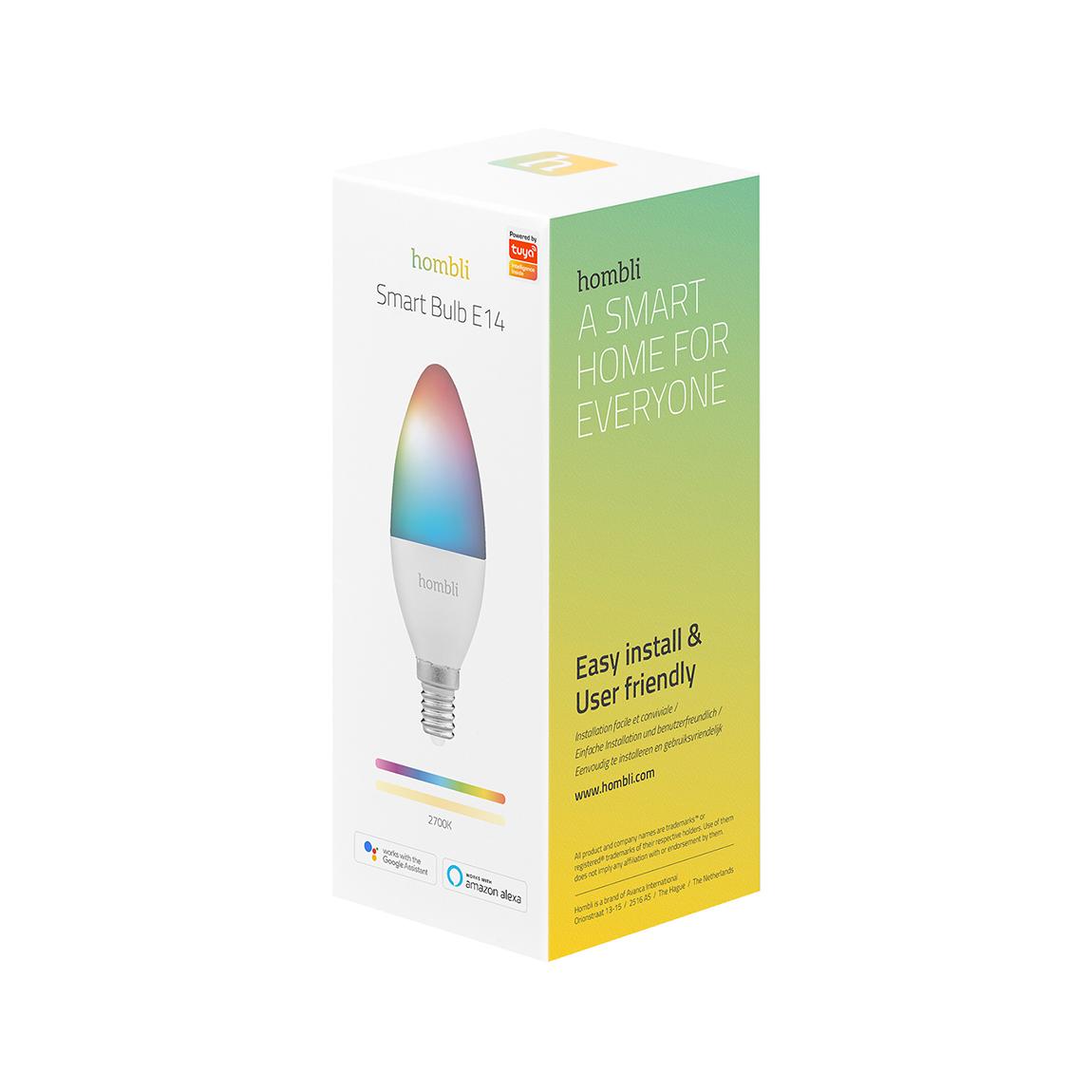 Hombli Smart Bulb E14 Color-Lampe 2er-Set