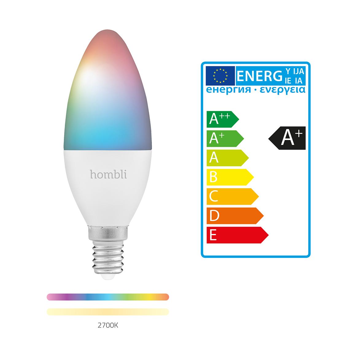 Hombli Smart Bulb E14 Color-Lampe 2er-Set