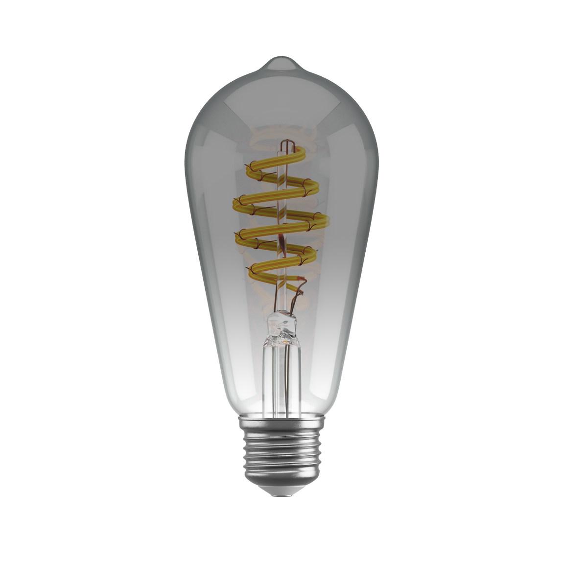 Hombli Filament Bulb CCT E27 ST64-Smokey - Silber_Bulb