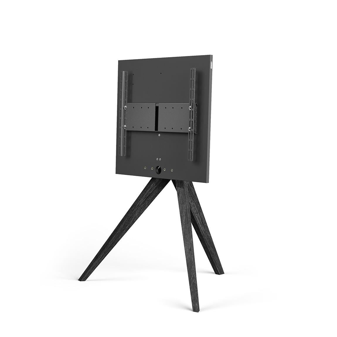 Spectral Art AX TV-Stand - Eiche schwarz ohne Fernseher schräge Ansicht