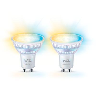 WiZ Tunable White GU10 60W - GU10 Spot mit Glaslinse - 2er-Set