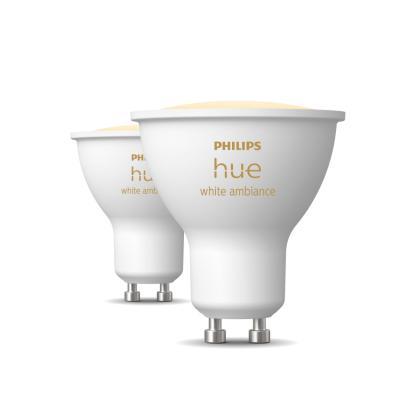 Philips Hue White Ambiance GU10 LED Lampe 400lm - 2er-Set