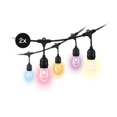 WiZ Tunable White & Color Outdoor Lichterkette 120lm - 2er-Set