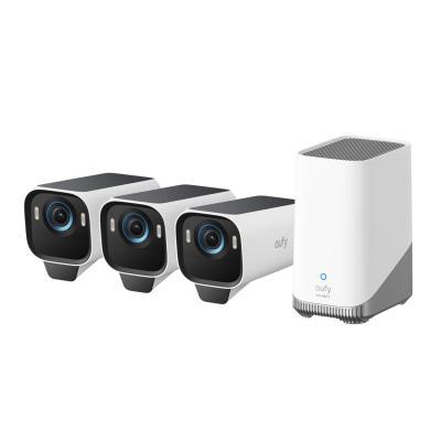 eufyCam S3 Pro Starter-Set 3+1 - 3er-Kameraset mit HomeBase 3