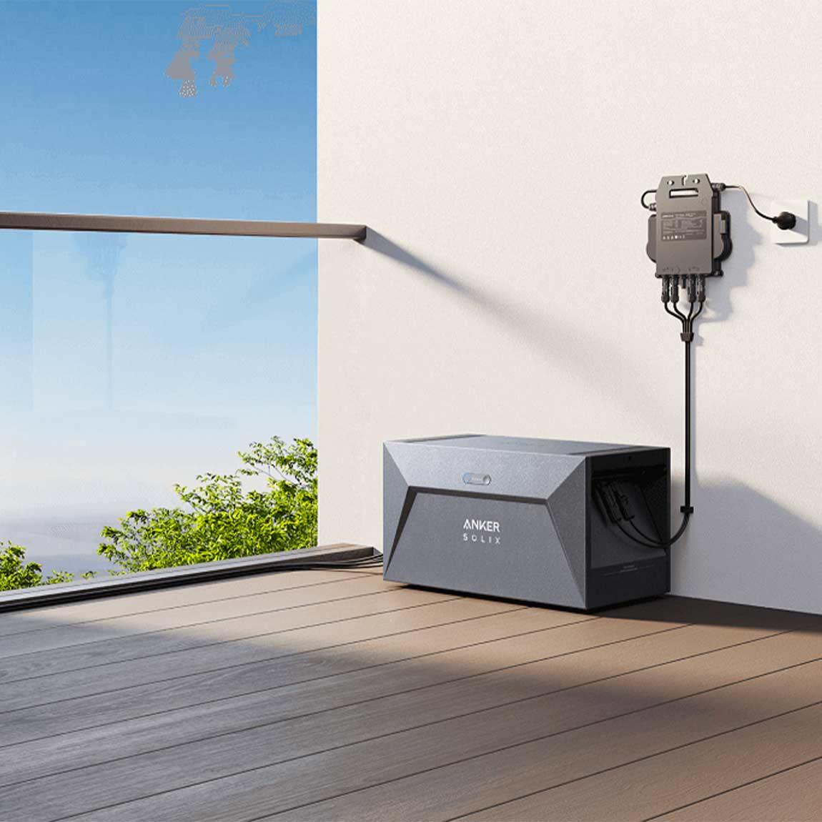 Anker SOLIX Solarbank E1600 - Balkonkraftwerk Batterie - Schwarz_Lifestyle_2