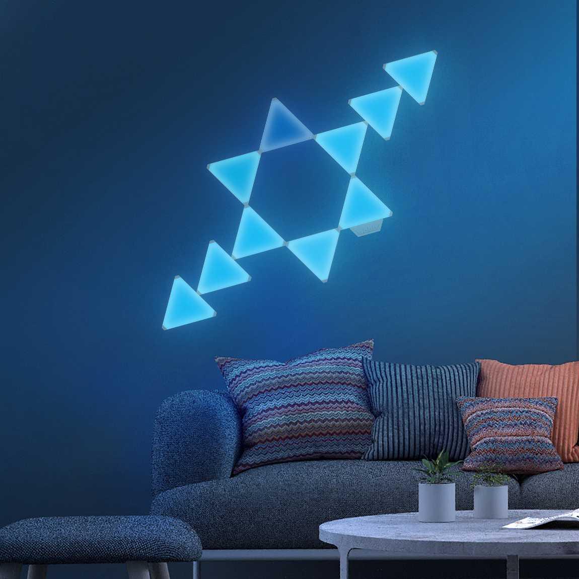 Cololight Triangle Starter-Set - weiß_Lifestyle_Wohnzimmer