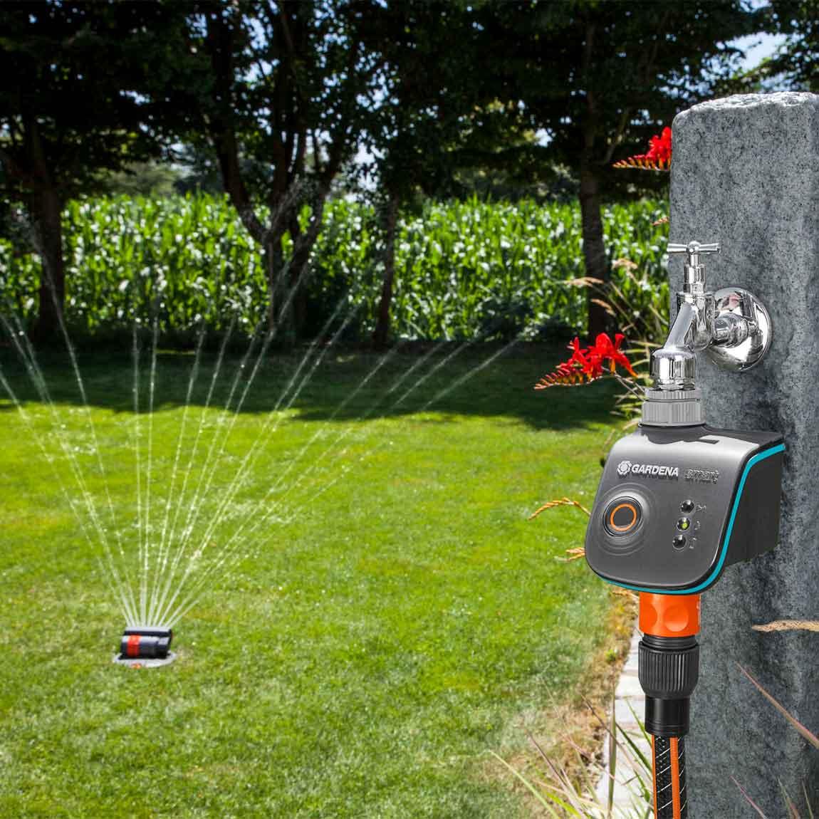 GARDENA smart Water Control mit Rasensprenger