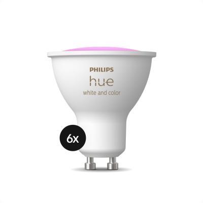 Philips Hue White & Color Ambiance GU10 LED Lampe 400lm - 6er-Set