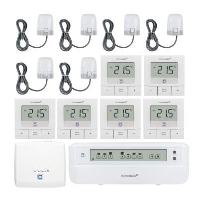 Homematic IP Fußbodenheizungs-Set Basic motorisch für 6 Räume