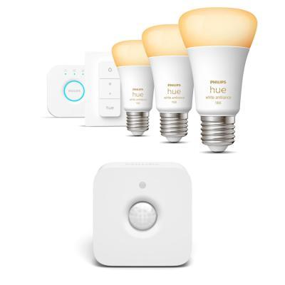 Philips Hue White Ambiance E27 1100lm Bluetooth Starter Kit + Bewegungsmelder