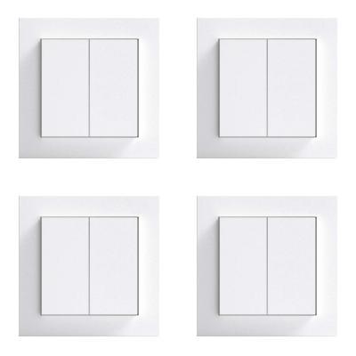 Senic Friends of Hue Smart Switch - Smarter Lichtschalter ohne Strom-/Batteriebedarf 4er-Set