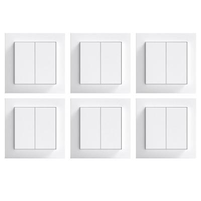 Senic Friends of Hue Smart Switch - Smarter Lichtschalter ohne Strom-/Batteriebedarf 6er-Set