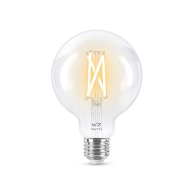 WiZ 60W E27 G95 Globeform Filament Clear Warm- und Kaltweiß 