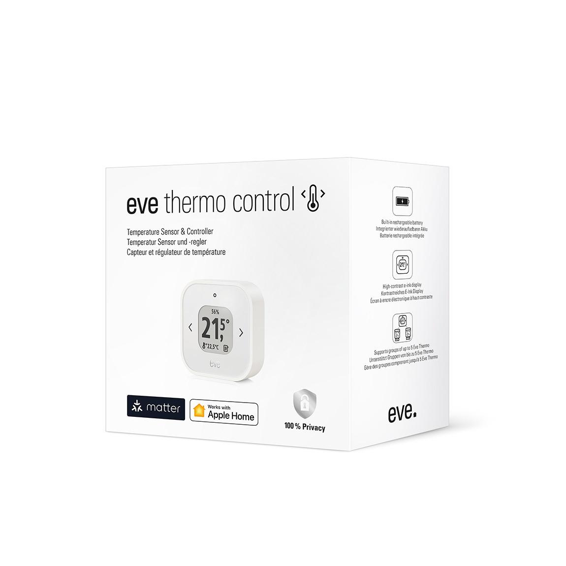 Eve Thermo Control Matter – Temperatursensor & -regler - Weiß_verpackung