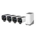 eufyCam S3 Pro Starter-Set 4+1 - 4er-Kameraset mit HomeBase 3