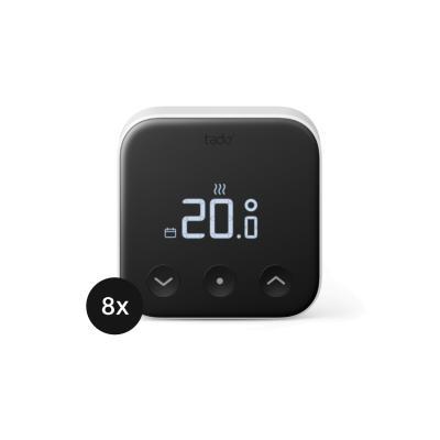 tado° Smartes Thermostat X für Fußbodenheizung und Einzelraumsteuerung - 8er-Set