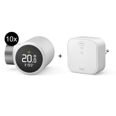 tado° Starter Kit Smartes Heizkörper-Thermostat X - 10er-Set + Bridge