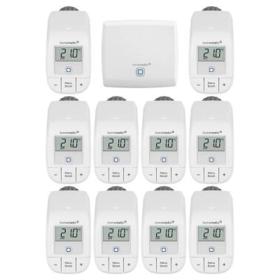 Homematic IP Starter Set Heizen mit 10 Heizkörperthermostaten Basic