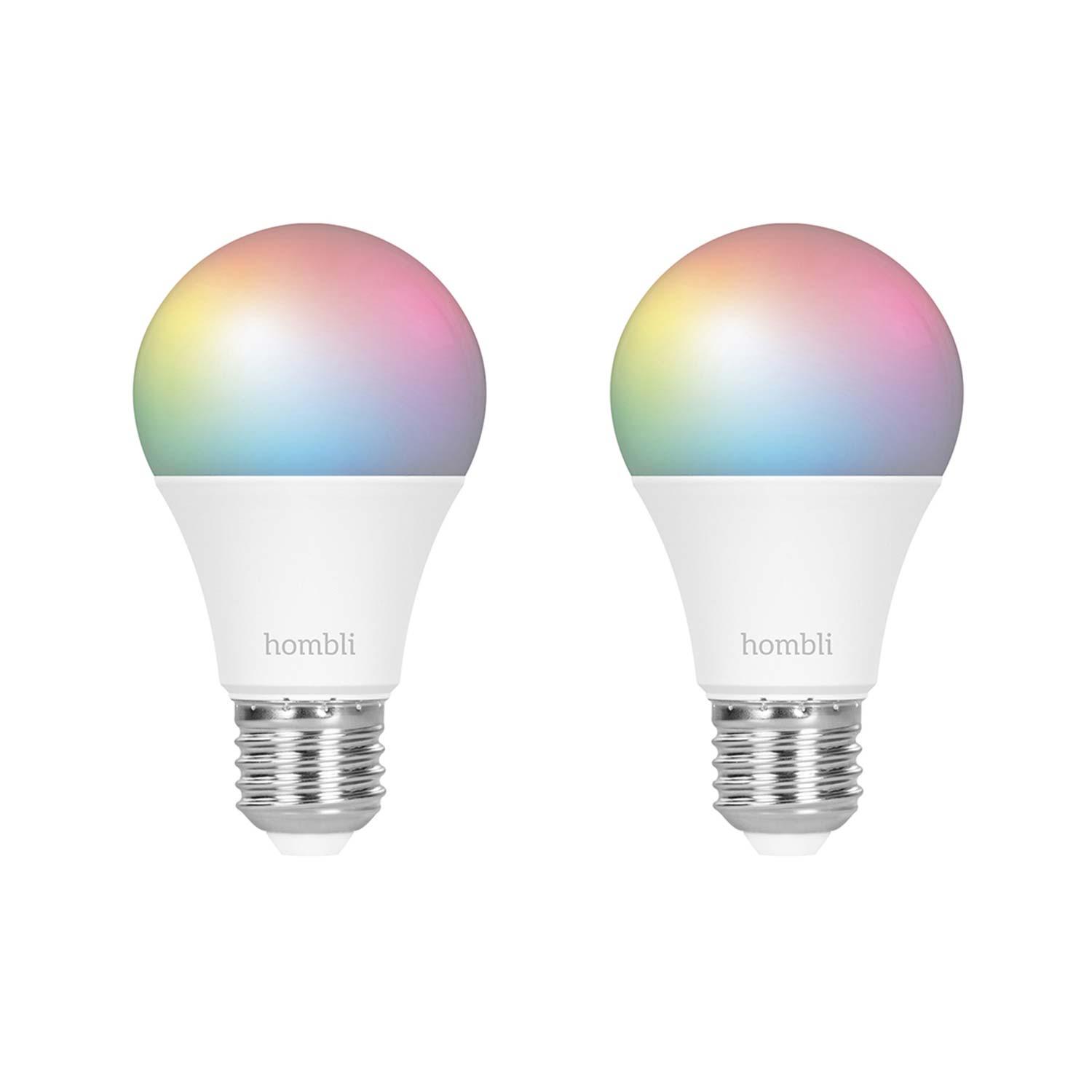  GRATIS Hombli Smart Bulb E27 Color-Lampe 2-pack