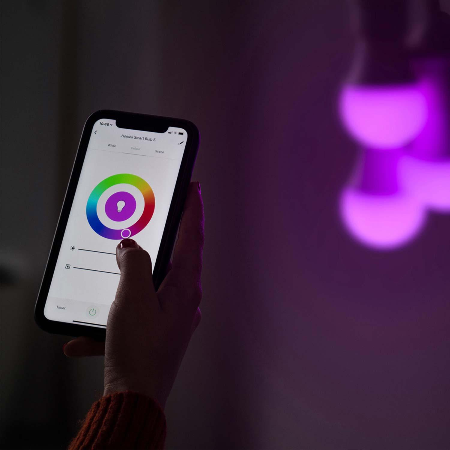  GRATIS Hombli Smart Bulb E27 Color-Lampe 2-pack_Appsteuerung