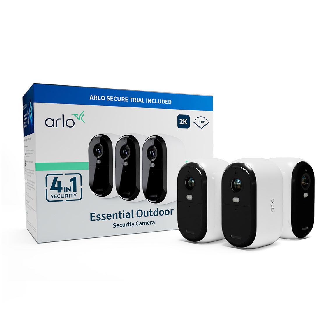 Arlo Essential 2K Outdoor Kamera 3er-Set - Weiß_verpackung