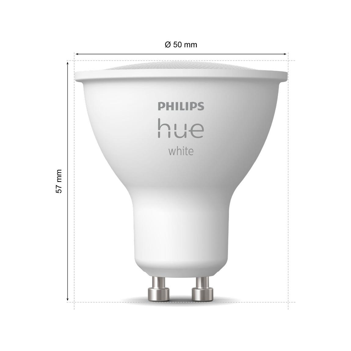 Philips Hue White GU10 LED Lampe 400lm