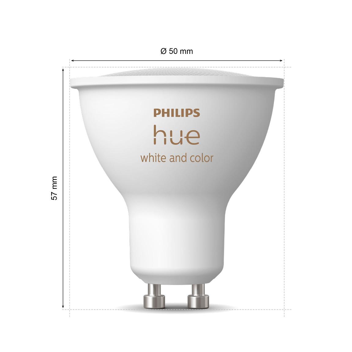 Philips Hue White & Color Ambiance GU10 LED Lampe 400lm