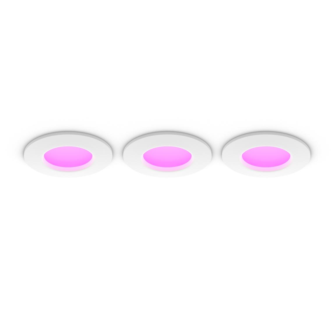 Philips Hue White & Color Ambiance Slim Recessed 90mm 450lm - 3er-Set