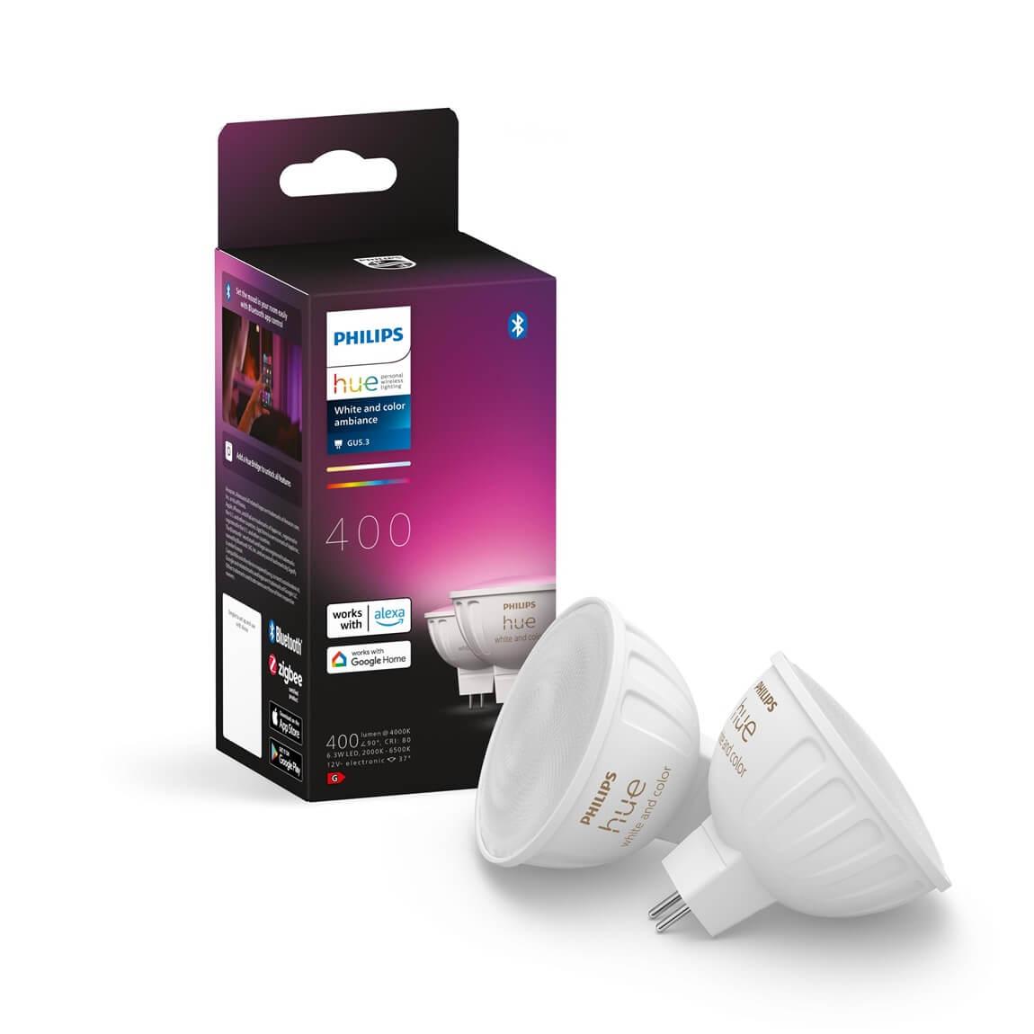 Philips Hue White & Color Ambiance MR16 LED Lampe - 6er-Set