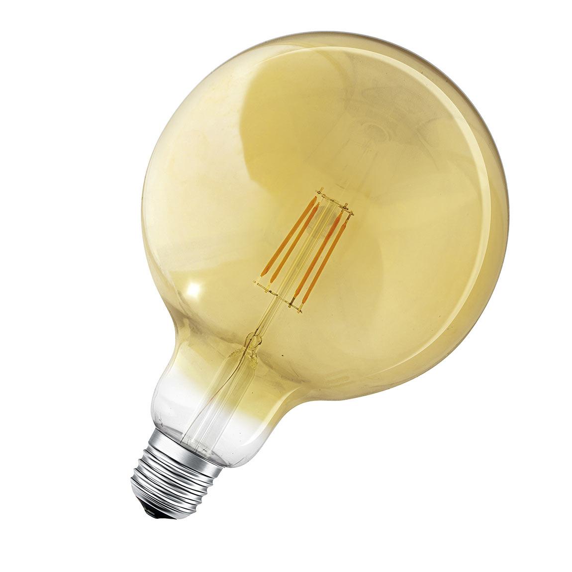 Ledvance SMART+ Bluetooth Filament Globe E27 DIM Amber-Gold Coating_sideways