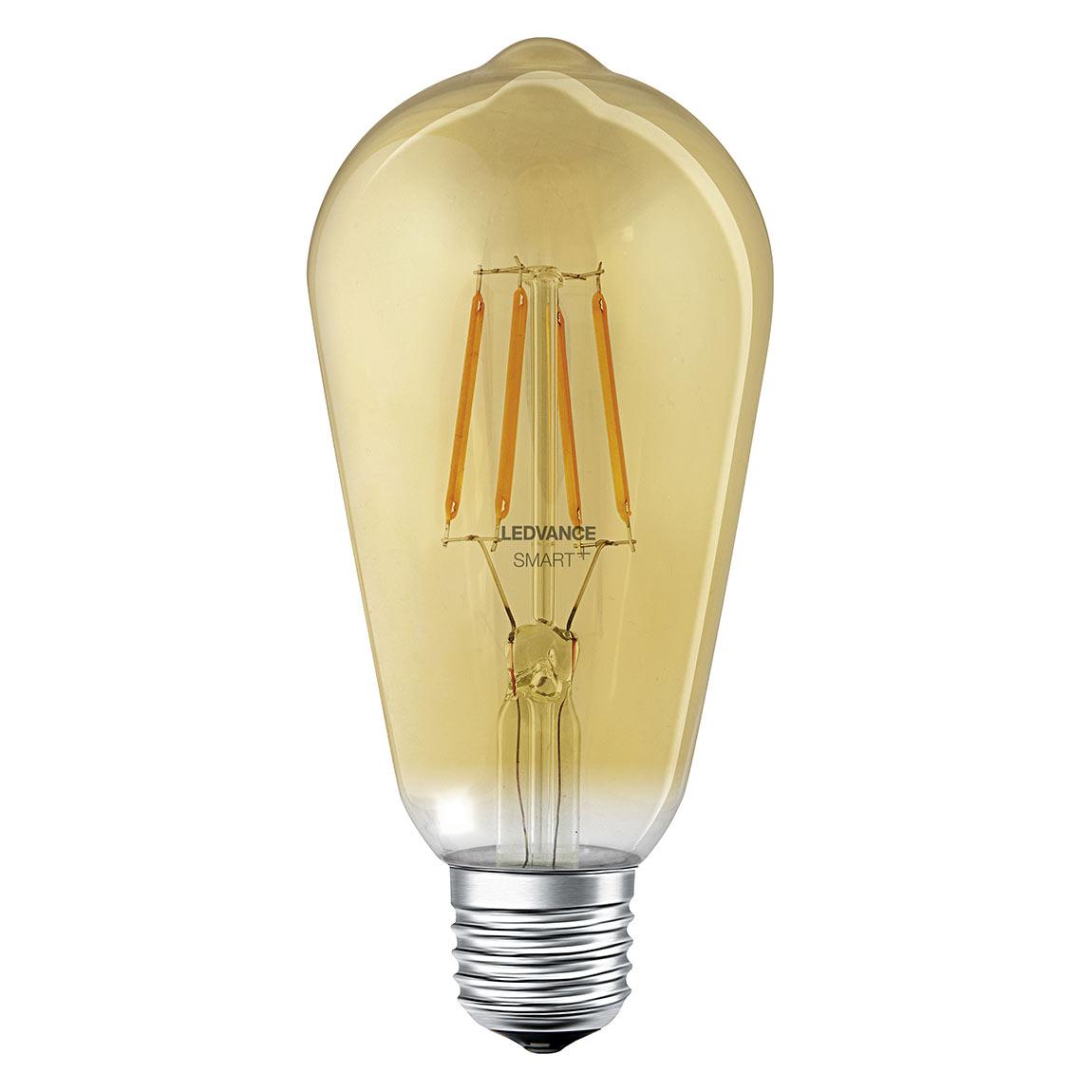 Ledvance SMART+ Bluetooth Filament Edison E27 DIM Amber-Gold Coating_title