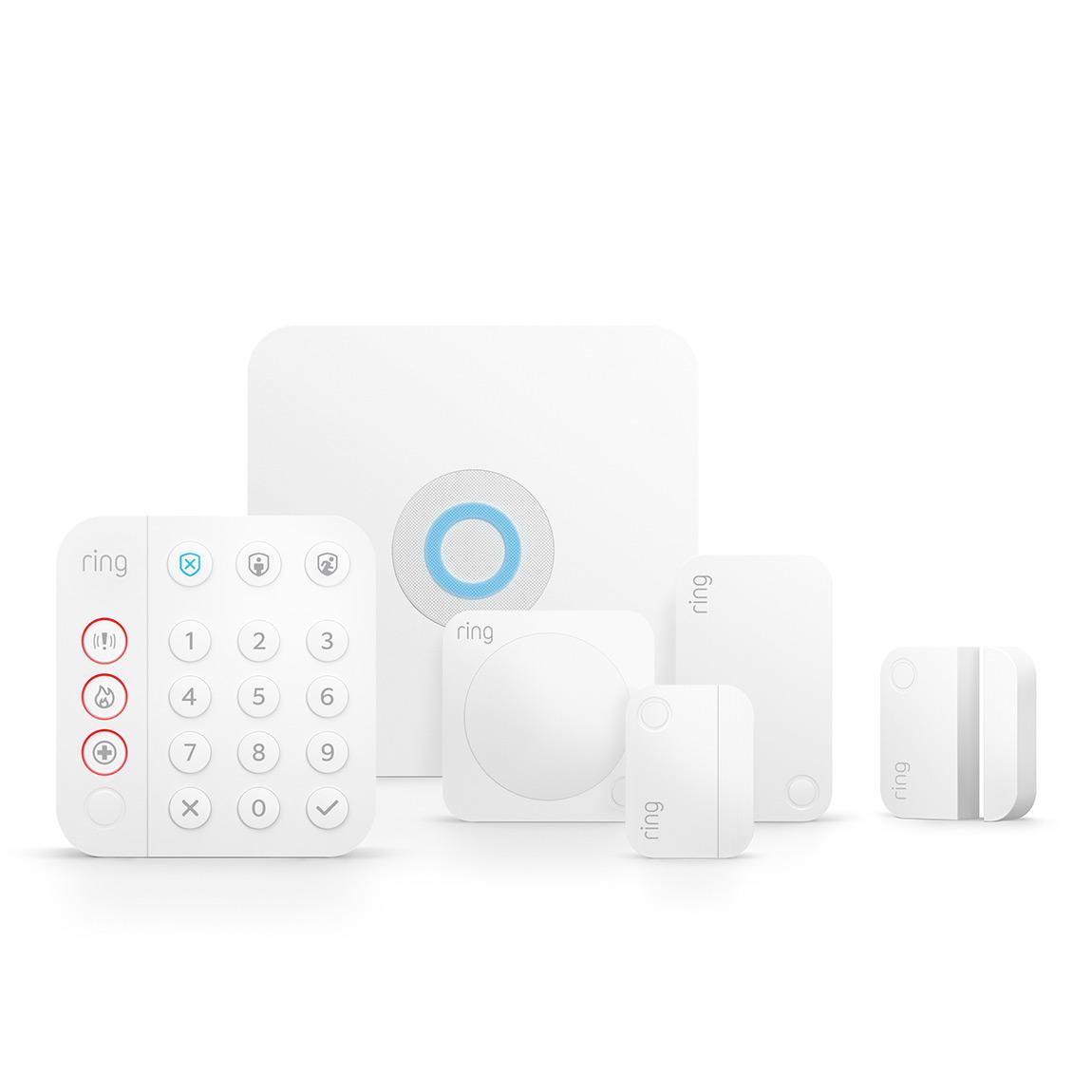 Ring Alarm 2.0 Sicherheitssystem - Komplett-Set + gratis Tür-/Fensterkontakt