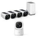 eufyCam 3 Starter-Set 4+1 - 4er-Kameraset mit HomeBase 3 + Indoor Cam C220