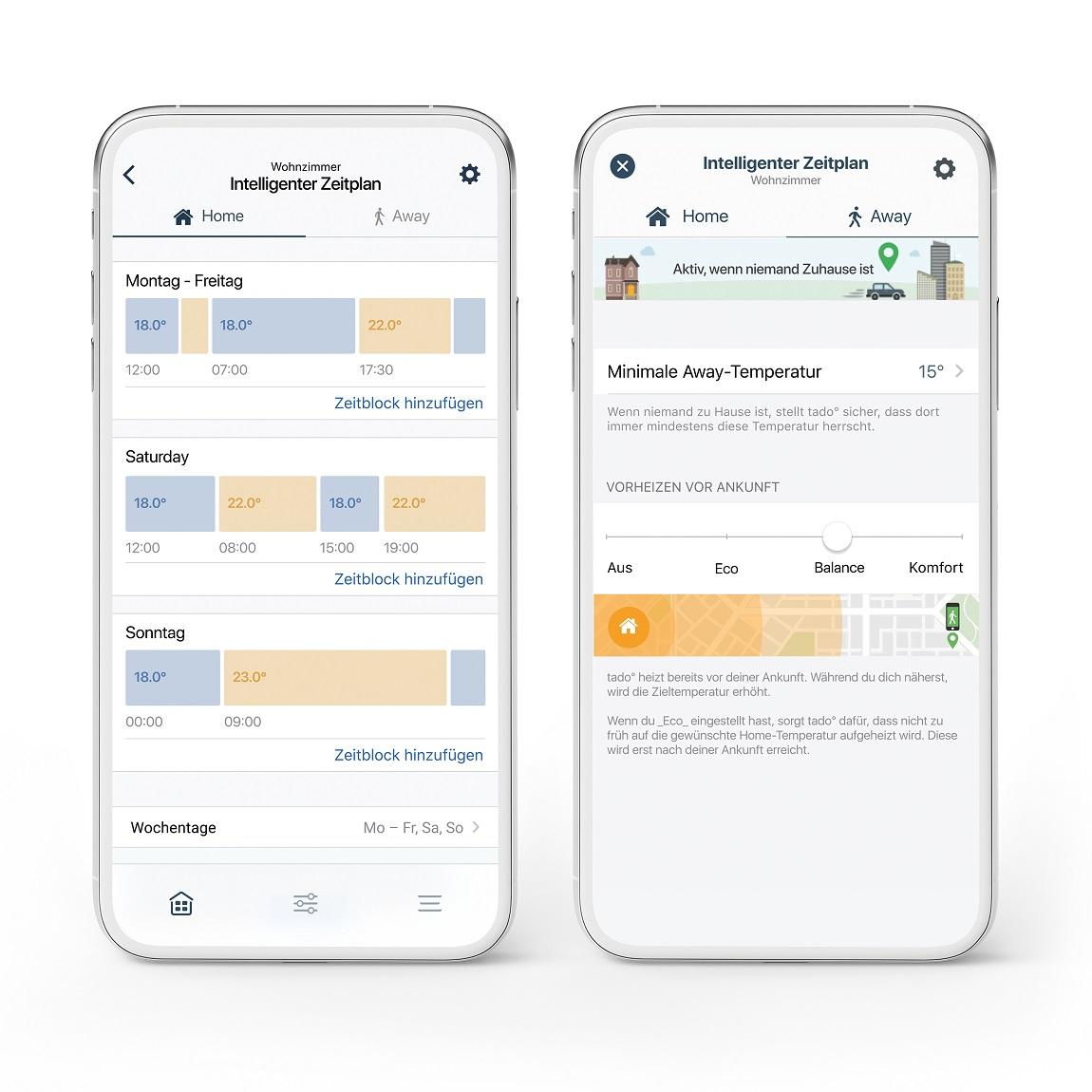 tado° Smartes Heizkörper-Thermostat Starter Kit V3+ App