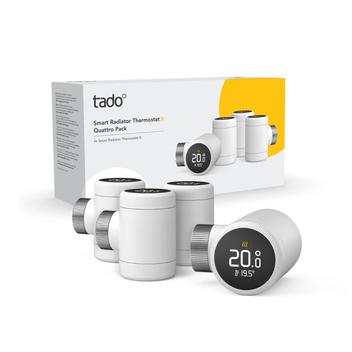 tado° Smartes Heizkörper-Thermostat X - Quattro Pack