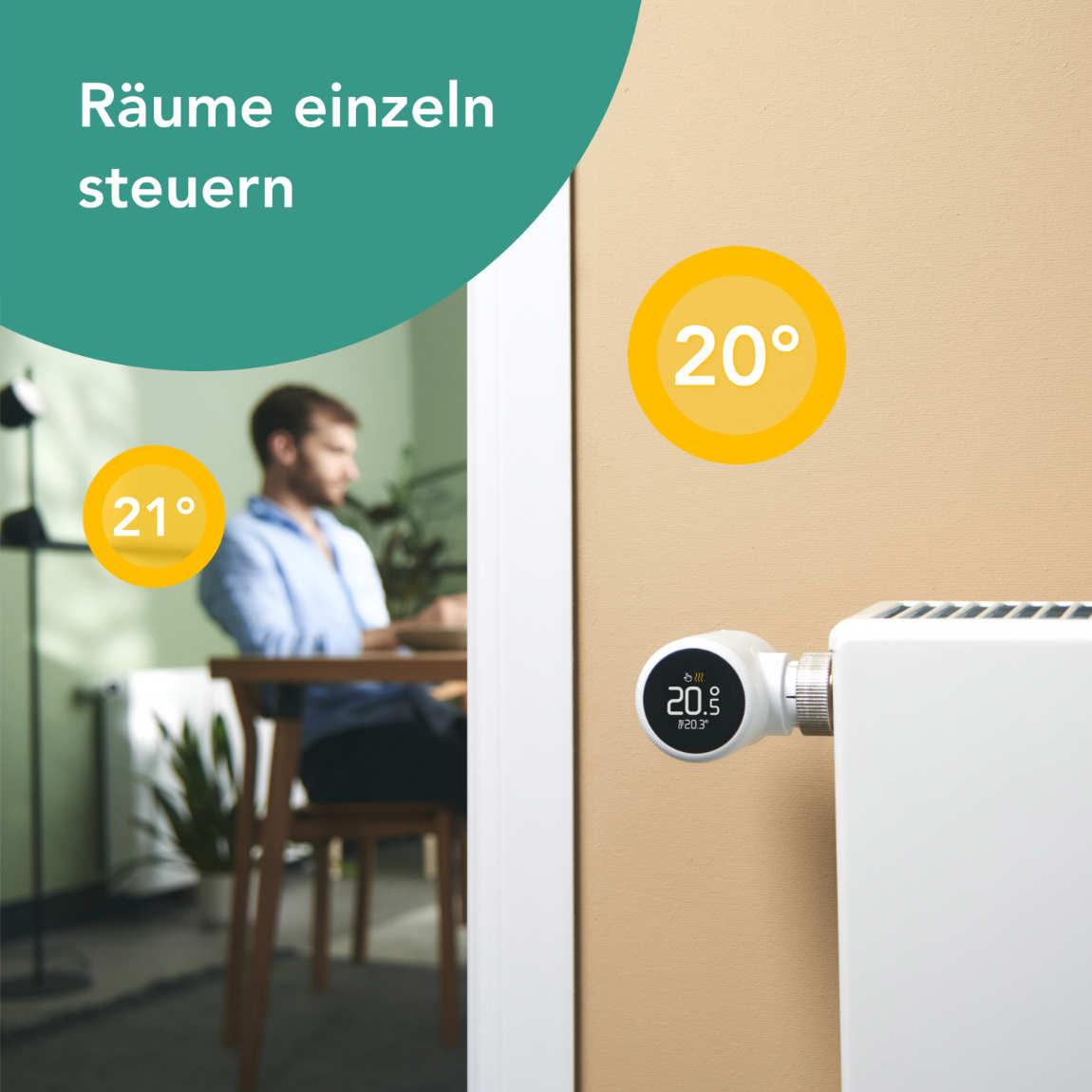 tado° Smartes Heizkörper-Thermostat X - Quattro Pack + Bridge