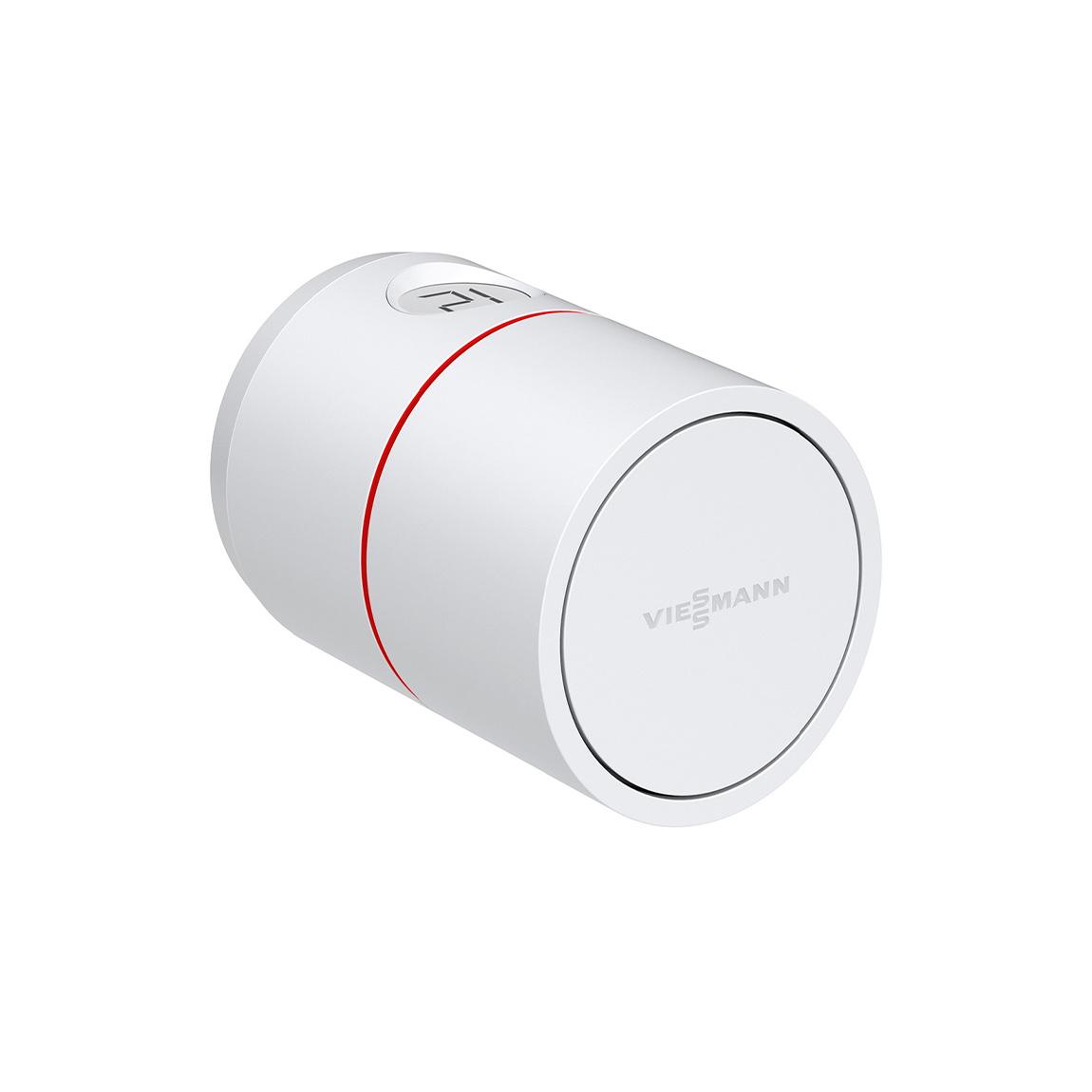 Viessmann Vitoconnect + ViCare Heizkörperthermostat 8er-Set_Thermostat schraeg