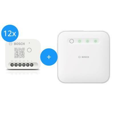 Bosch Smart Home - Starter Set Licht-/ Rollladensteuerung mit 12 Unterputz-Aktoren (Gen. 2)