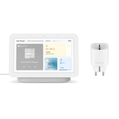 Google Nest Hub (2. Generation) + Hombli Smarte Steckdose