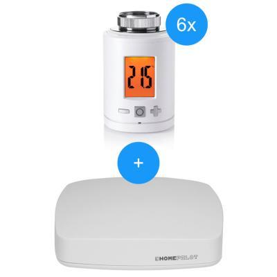 HOMEPILOT Gateway Premium + Heizkörper-Thermostat smart 6er-Set