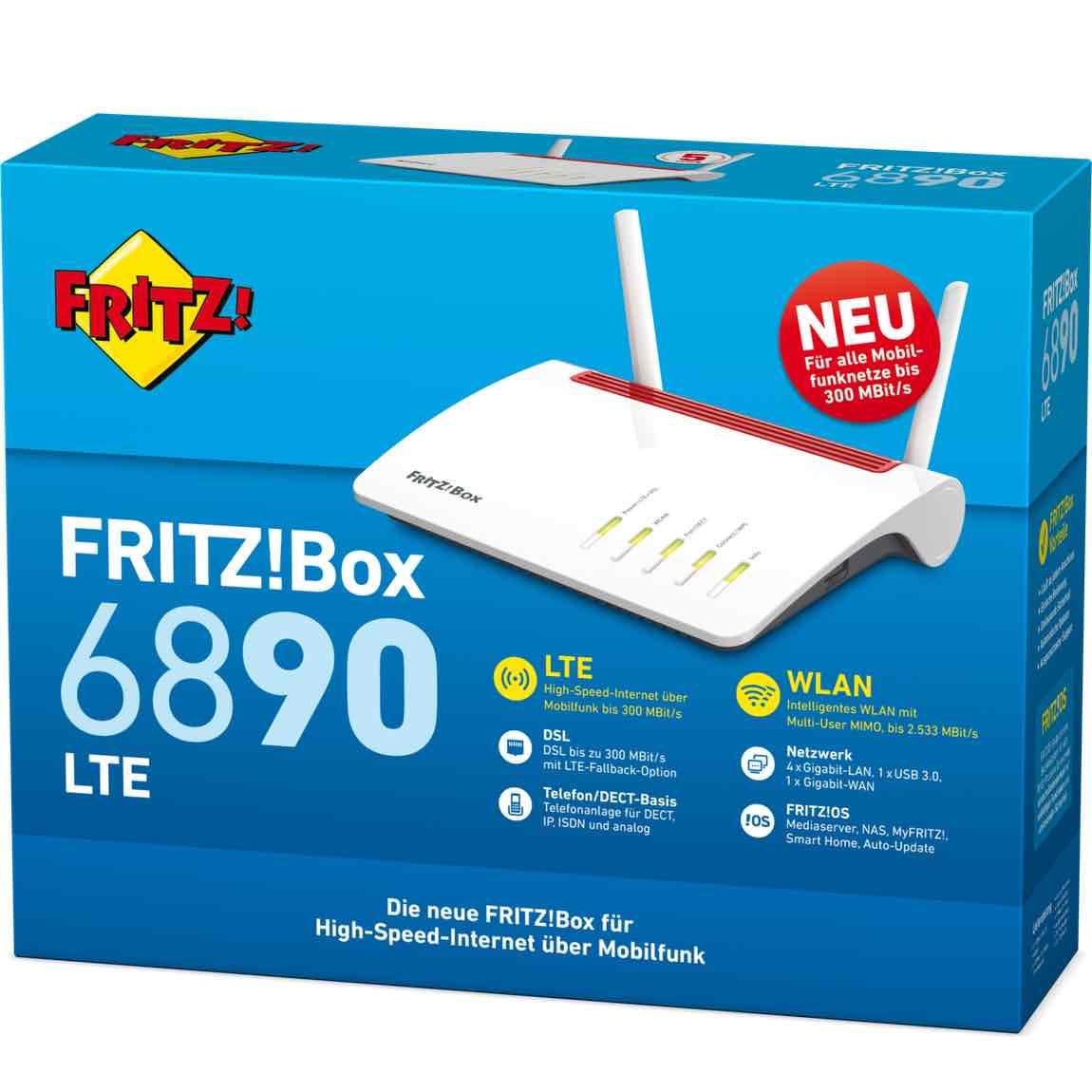 AVM FRITZ!Box 6890 LTE + Repeater 1200 AX