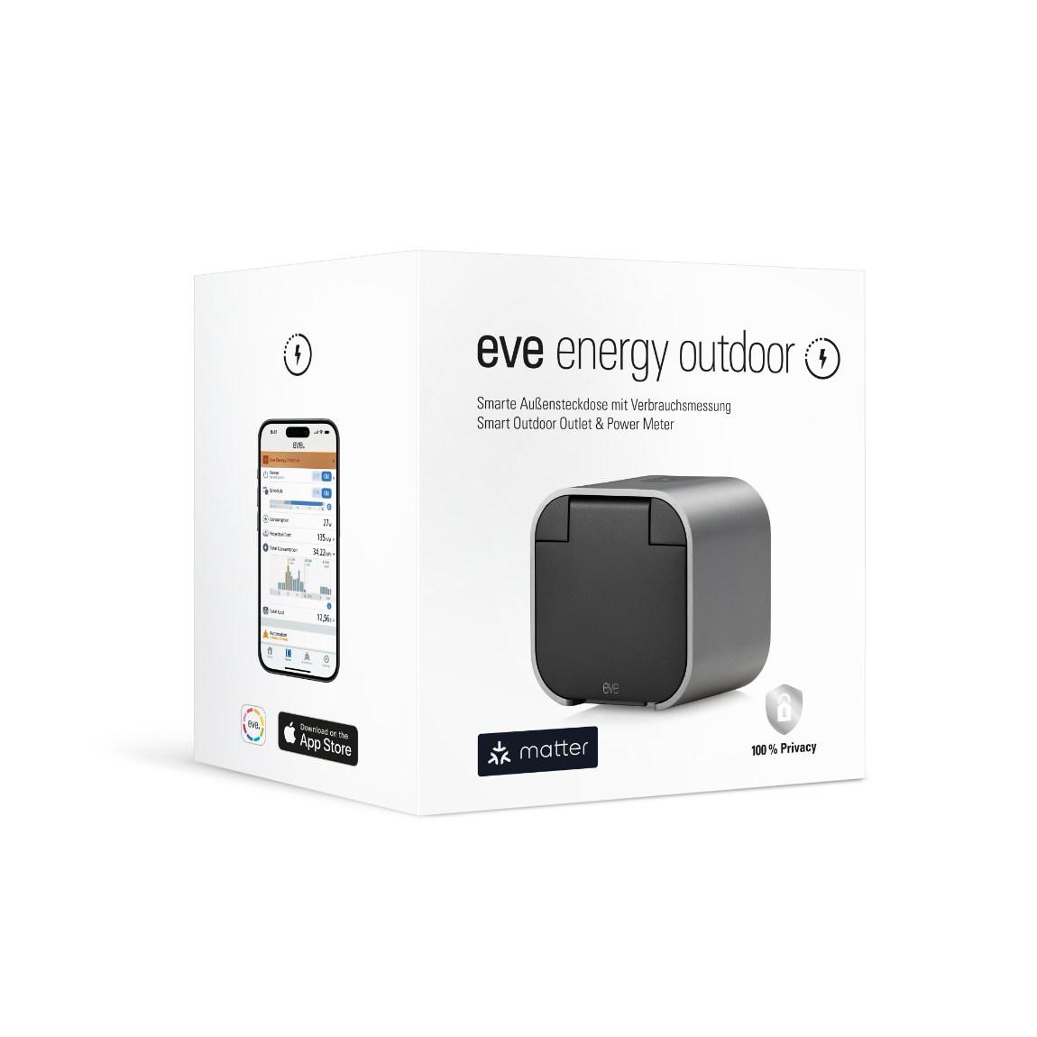 Eve Energy Outdoor - Smarte Außensteckdose mit Verbauchsmessung_Verpackung